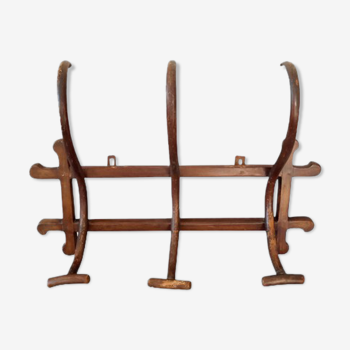 Coat rack curved wooden hook circa 1900