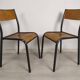 8 chaises d'école