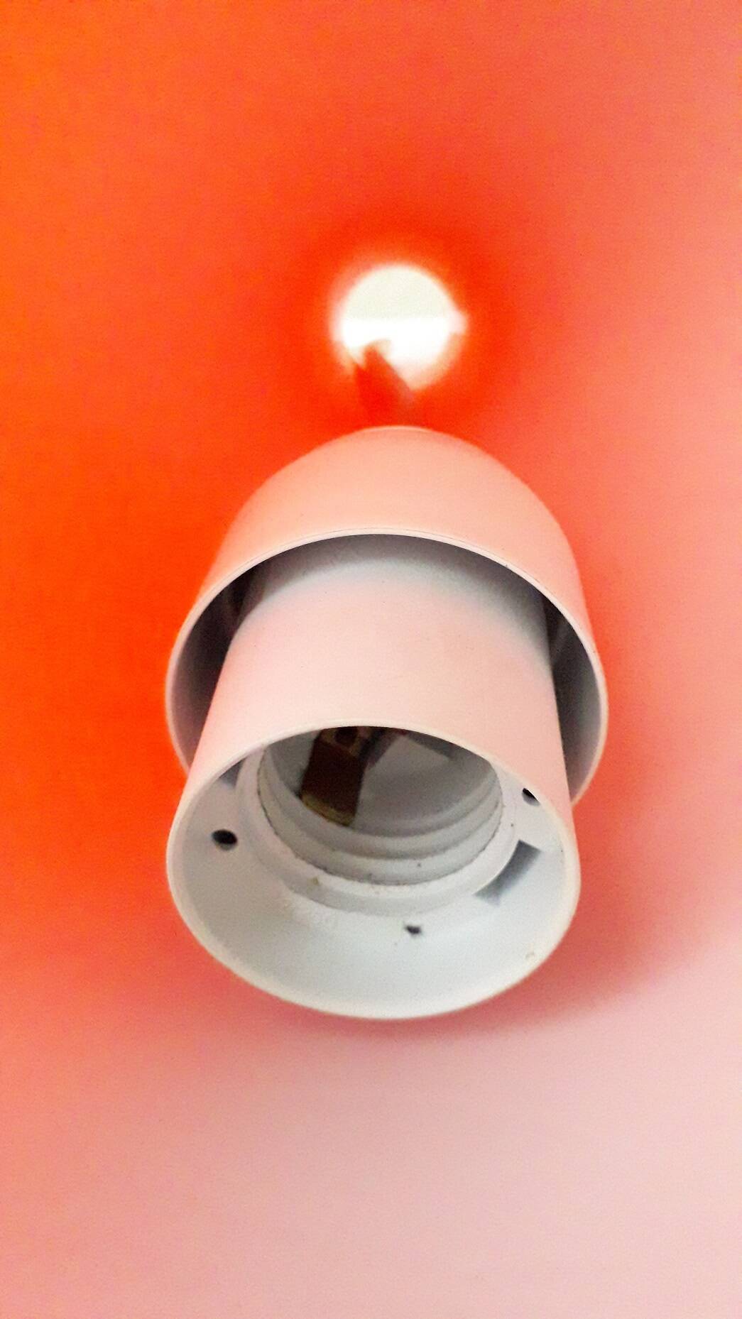 Orange glass suspension