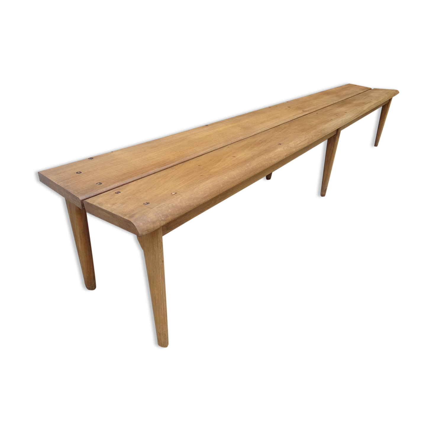 Oak cloakroom bench 247 cm