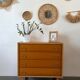 Vintage oak commode from the 1960s.