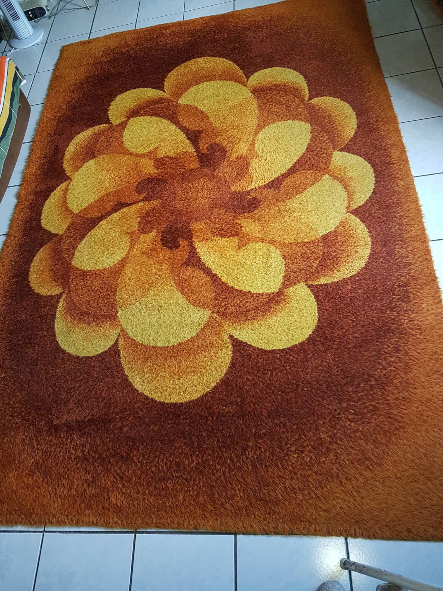 Bergoss rug pure wool 200x300cm years 60/70