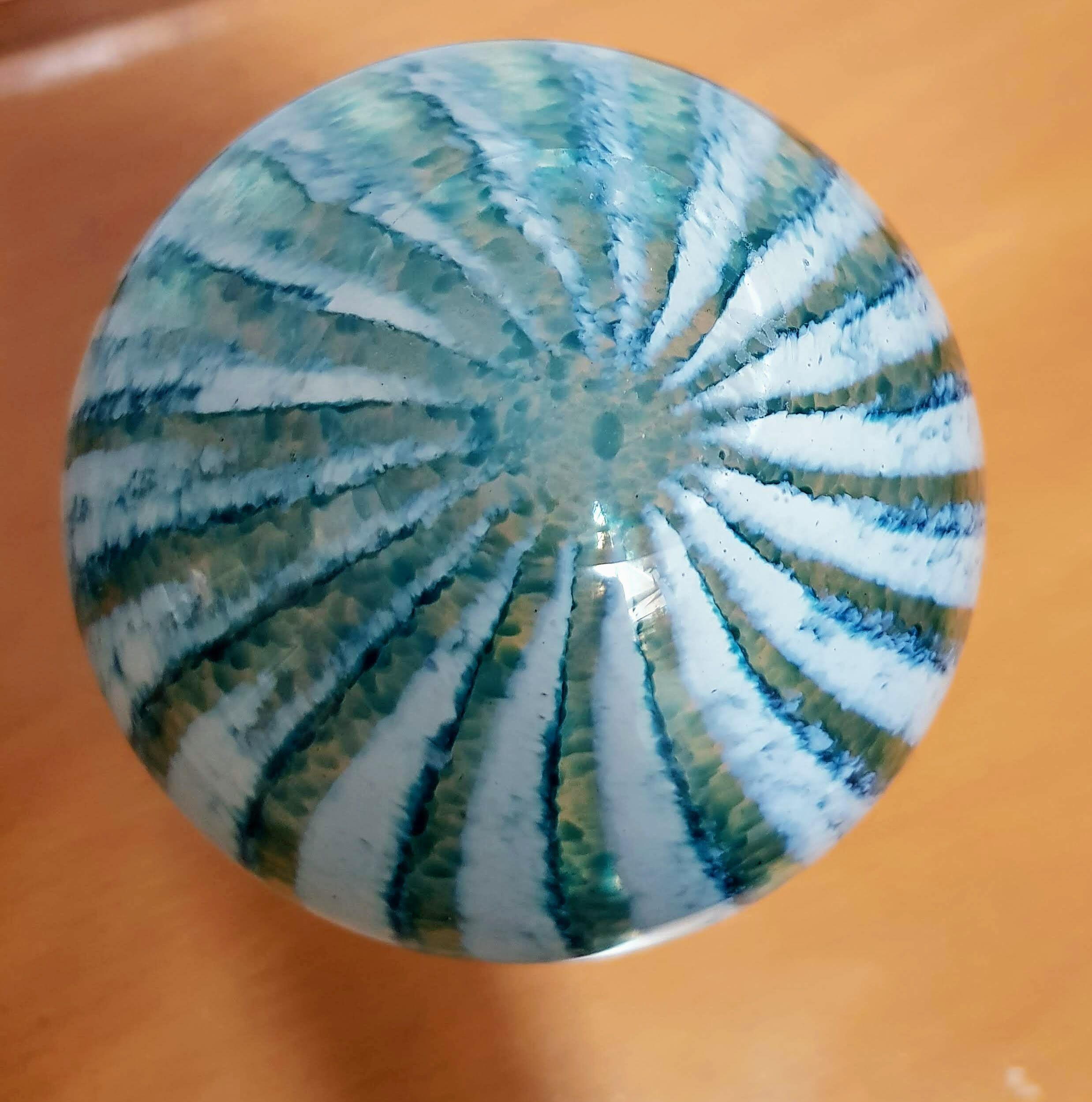 Vintage Glass Vase made by Phoenician Glass, Malta, 1980s