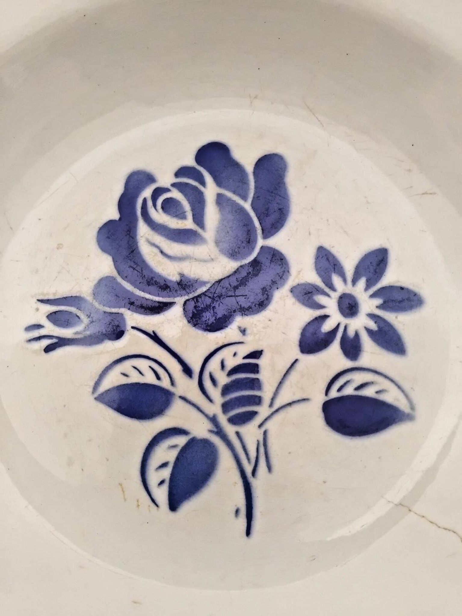 Ancienne Assiette Creuse Badonviller Vintage