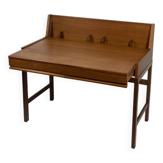 Scandinavian desk with extendable system in teak, 1960.