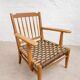 Chaises et table en chêne hongrois des années 1940, Lajos Kozma.