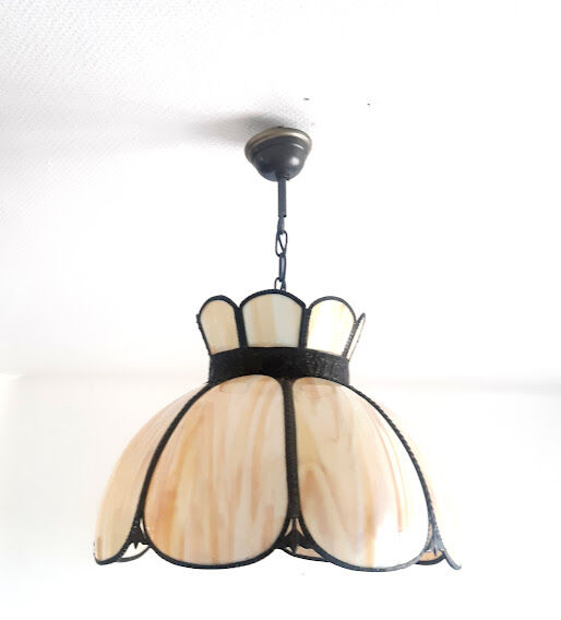 Tiffany suspension art deco glass paste