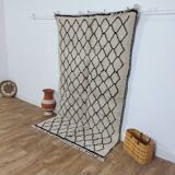 Handmade wool Berber rug 220 x 130 cm