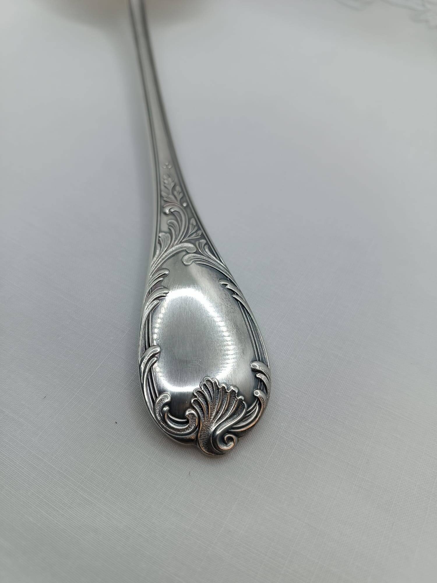 Christofle Marly model silver-plated metal ladle