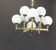 Grand magnificent Sputnik chandelier by Kaiser, Germany, 1970s.