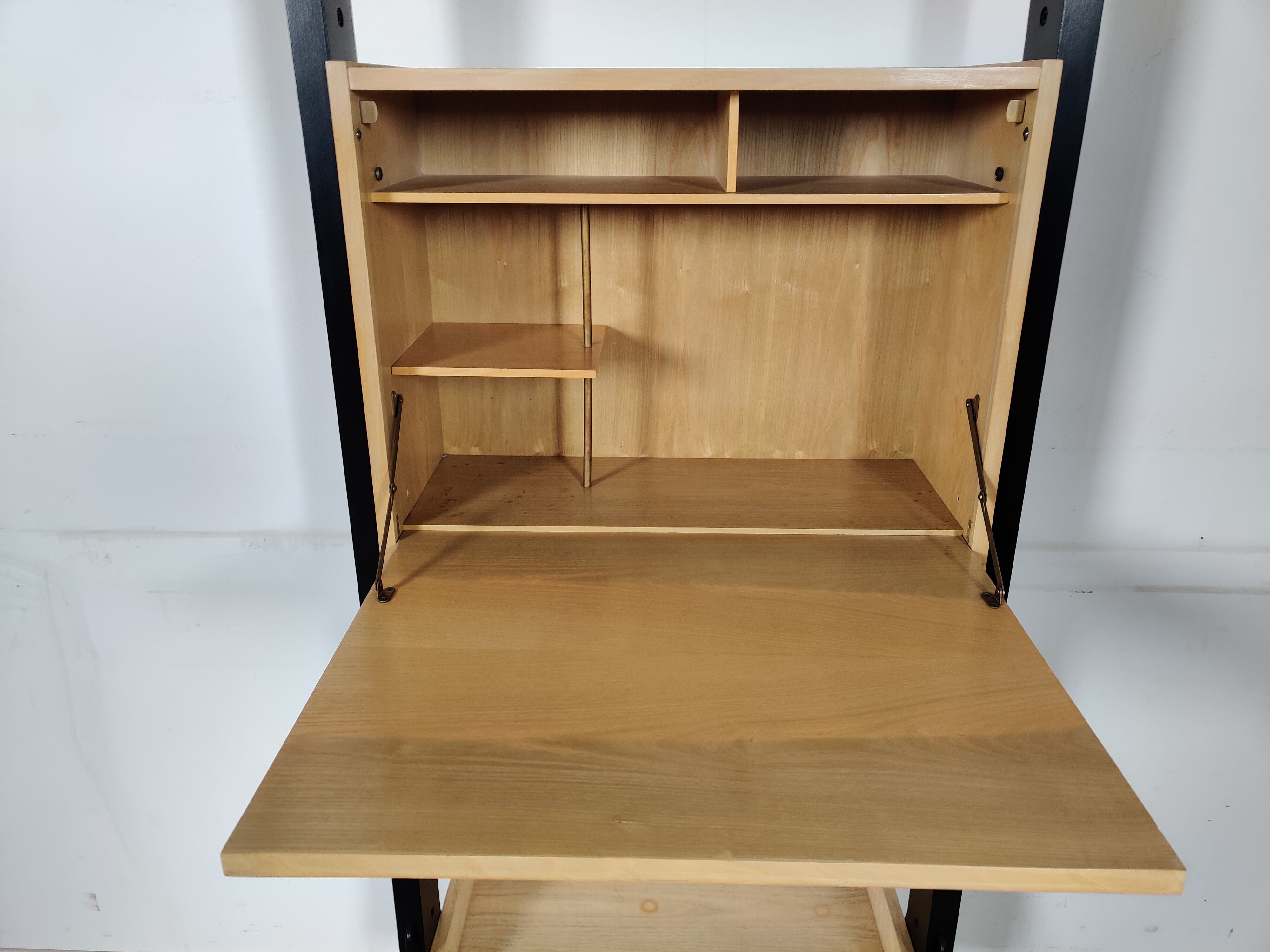 Scandinavian modular shelving system on legs, 60s