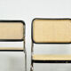 Set of 4 Cesca tubular frame cantilever dining chairs, Italy 1990s