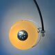 GEPO arch floor lamp with beige 'Bucket' lampshade