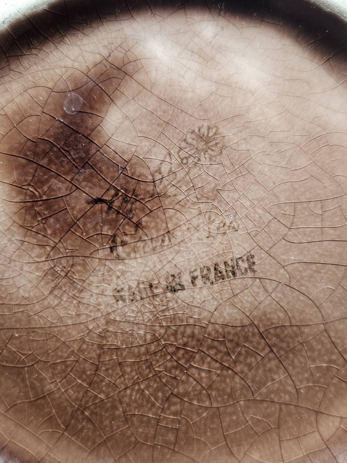 Large Art Deco Earthenware Vase Made in France 1950