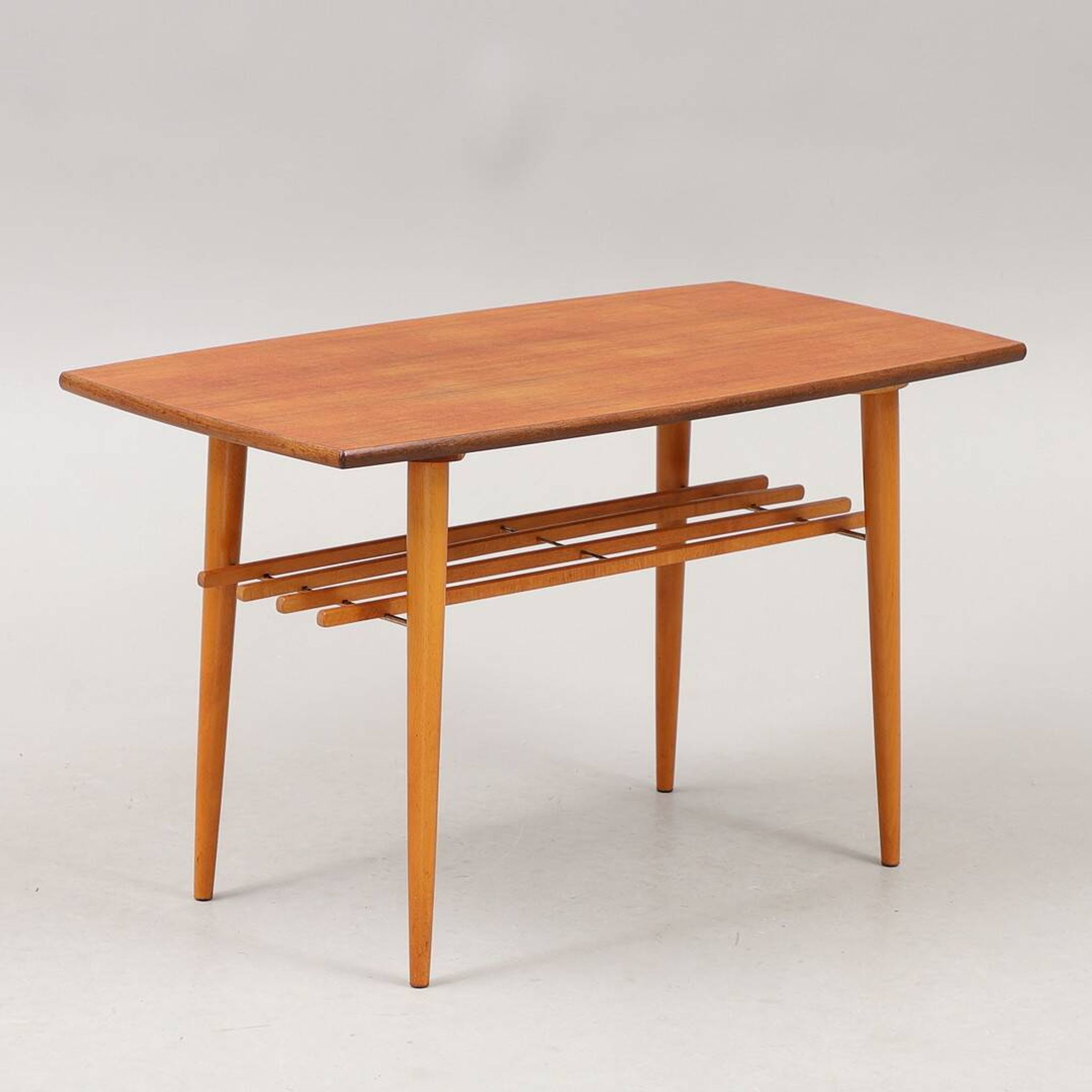 Table basse double plateau teck 1960 danemark