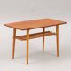 Table basse double plateau teck 1960 danemark