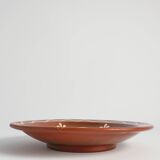 Brown & Cream White Stoneware Bowl by Andersson & Johansson, Höganäs, 1920s