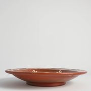 Brown & Cream White Stoneware Bowl by Andersson & Johansson, Höganäs, 1920s