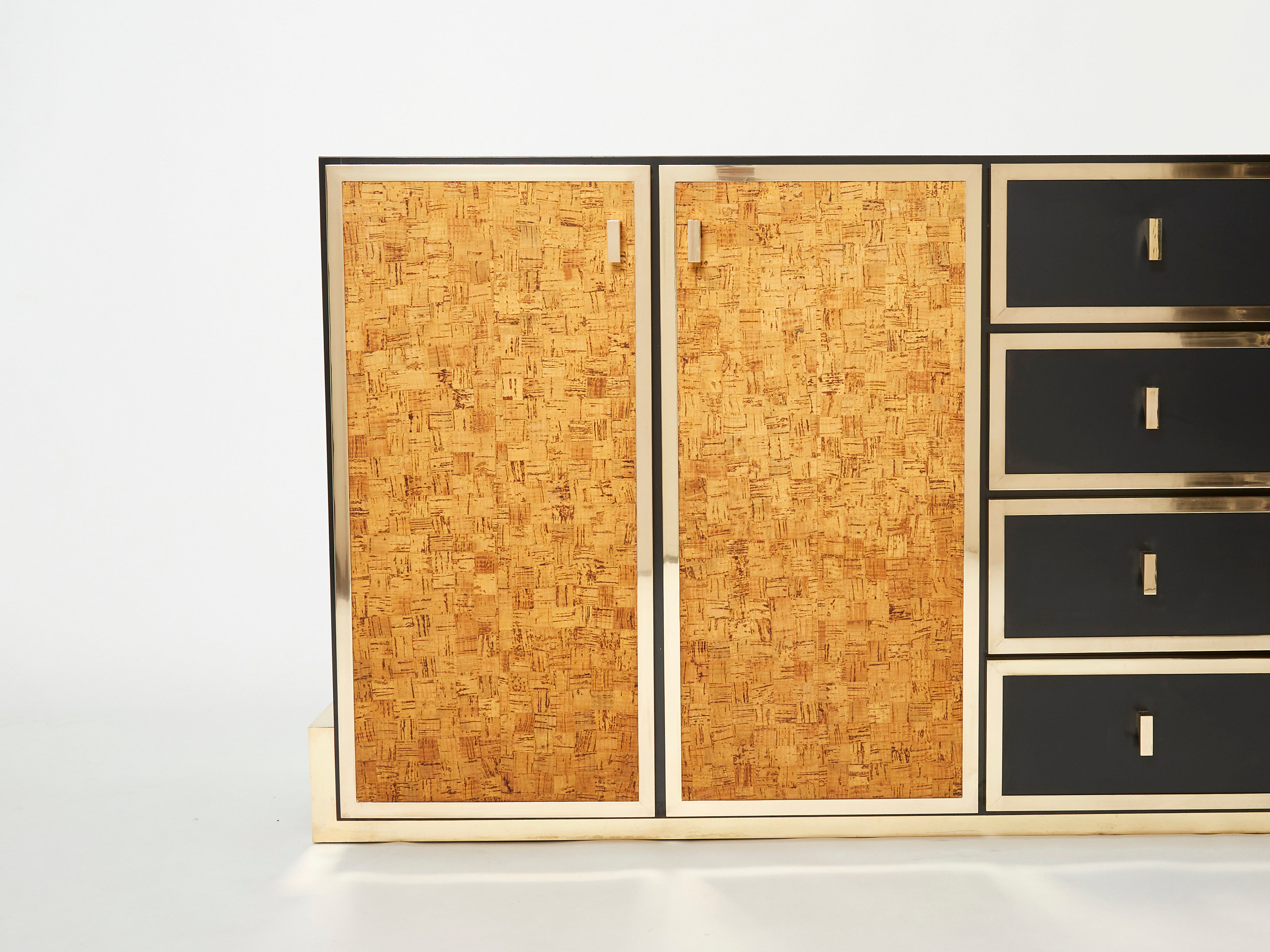 Italian cork and brass sideboard 1770s