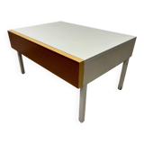 Nightstand / coffee table Interlübke vintage 70s – white lacquer