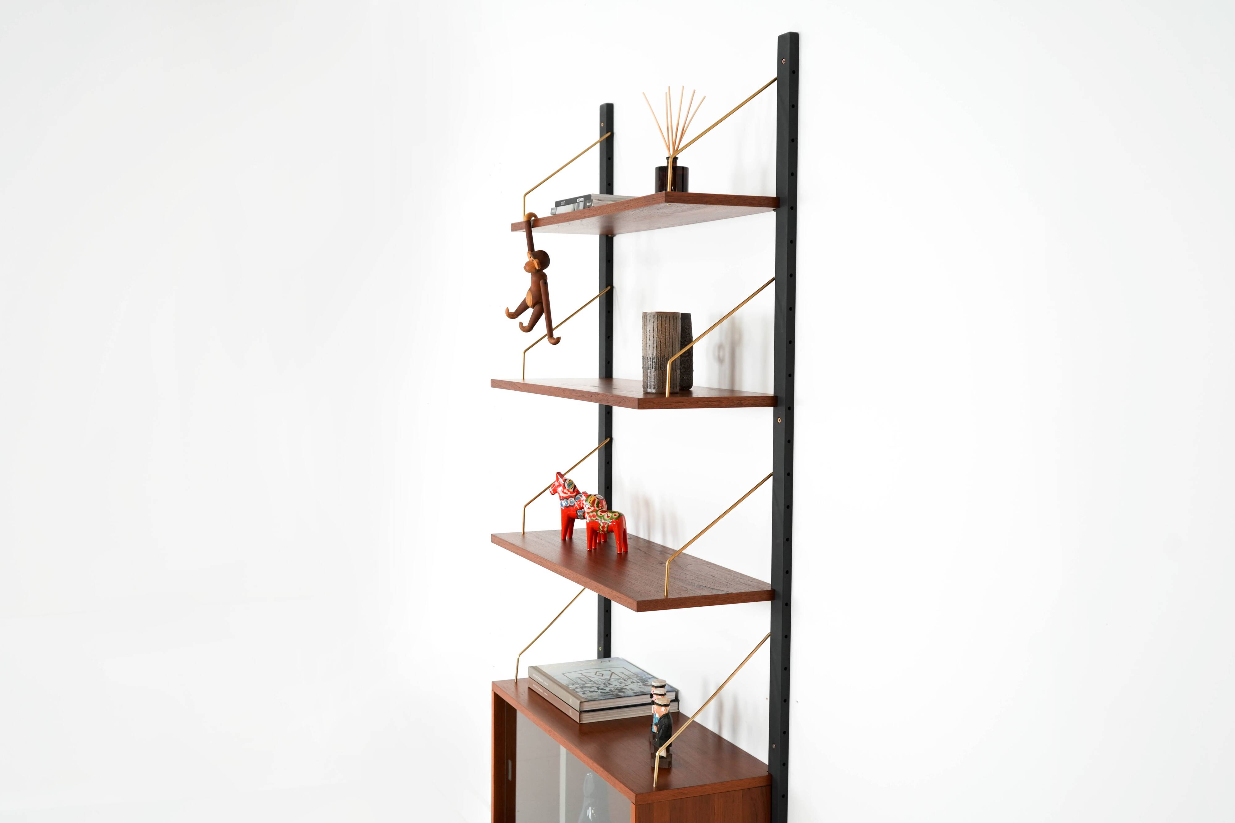 Teak modular shelving unit, Danish design, 1960s, designer: Poul Cadovius