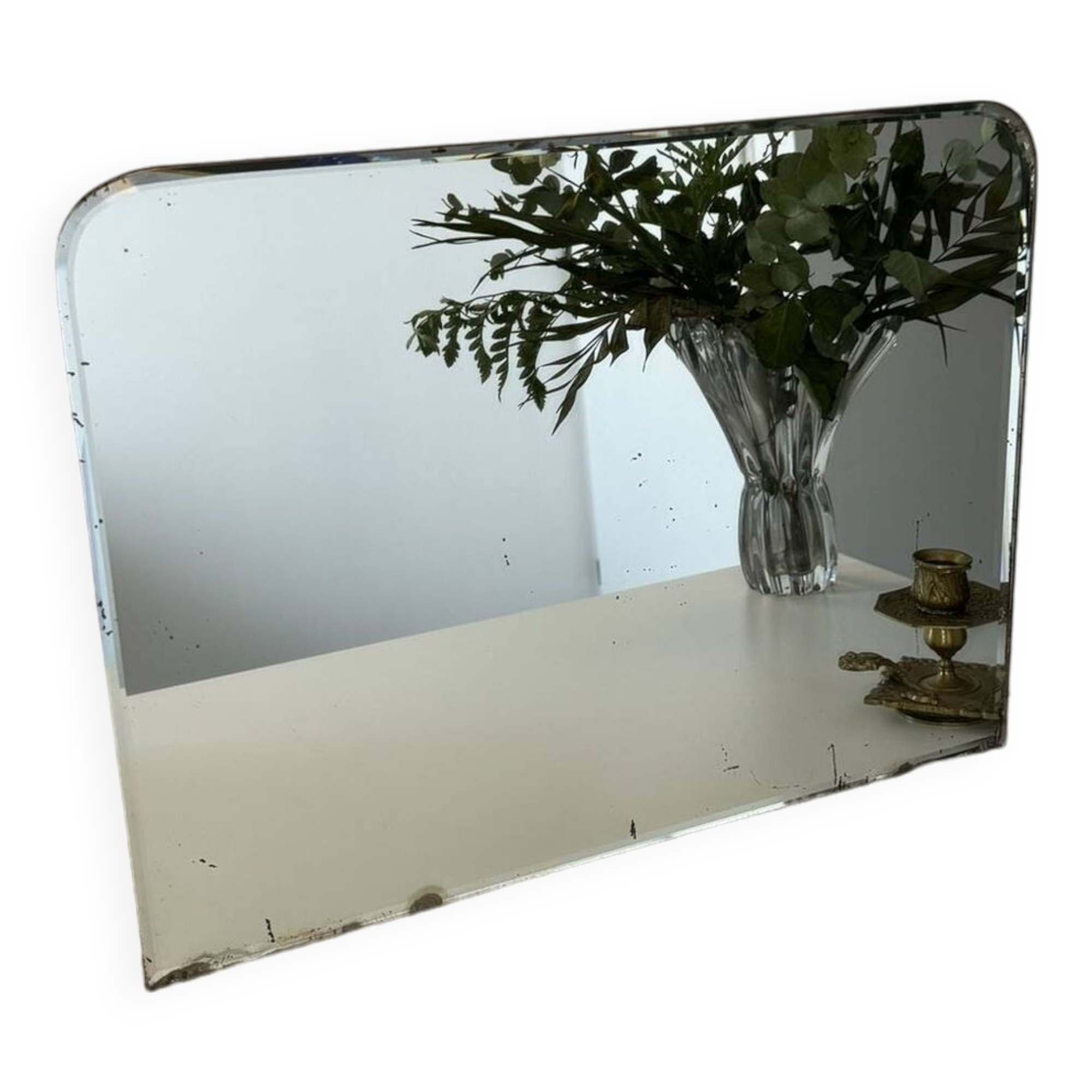 Vintage beveled mirror