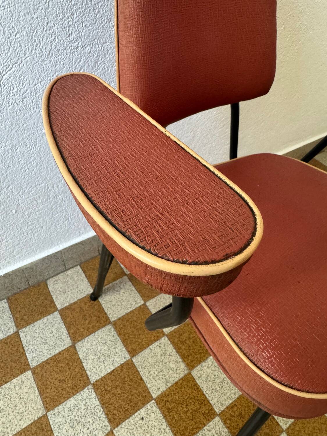 Tubular armchair chair from the 50s