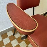 Chaise fauteuil tubulaire années  50