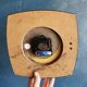 Silent rectangular vintage wall pendulum clock "Copper pink junghans"