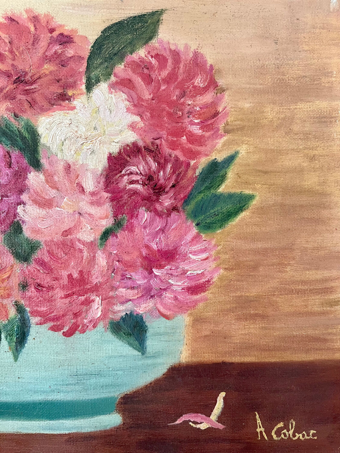 Oil on canvas Bouquet of flowers