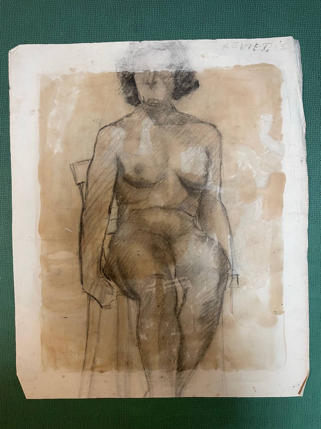 Painting children playing in the snow signed Guiet XXE