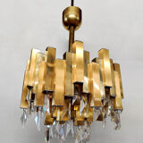 Vintage brass chandelier lamp Lumica 'pure luxury'