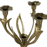 Brass cande holder flowers