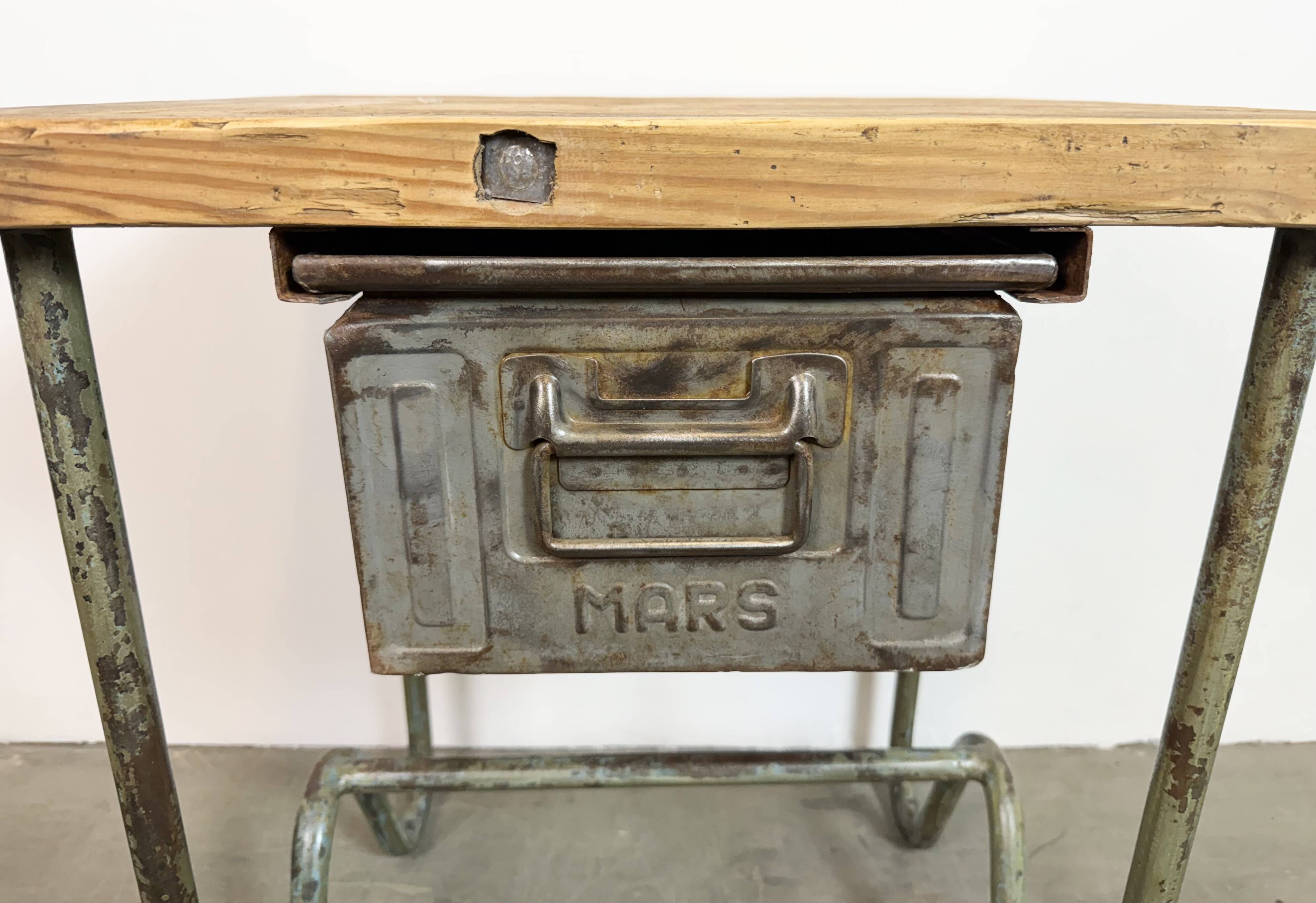 Vintage Industrial Worktable, 1960s