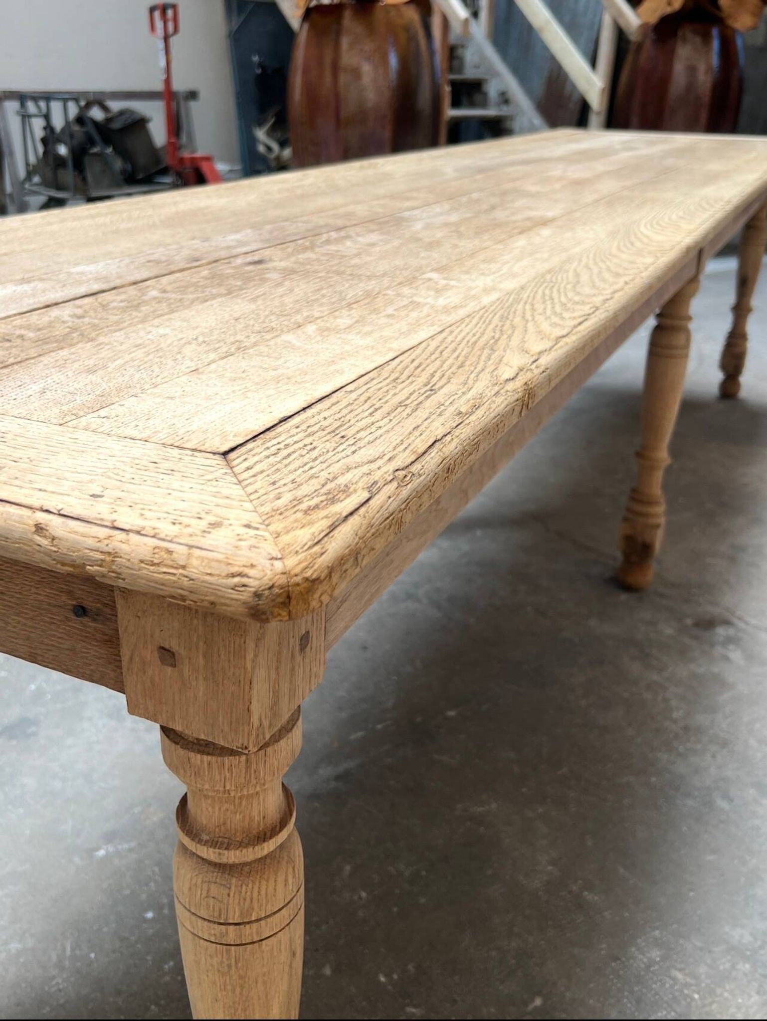 Table de drapier en chêne XIX eme
