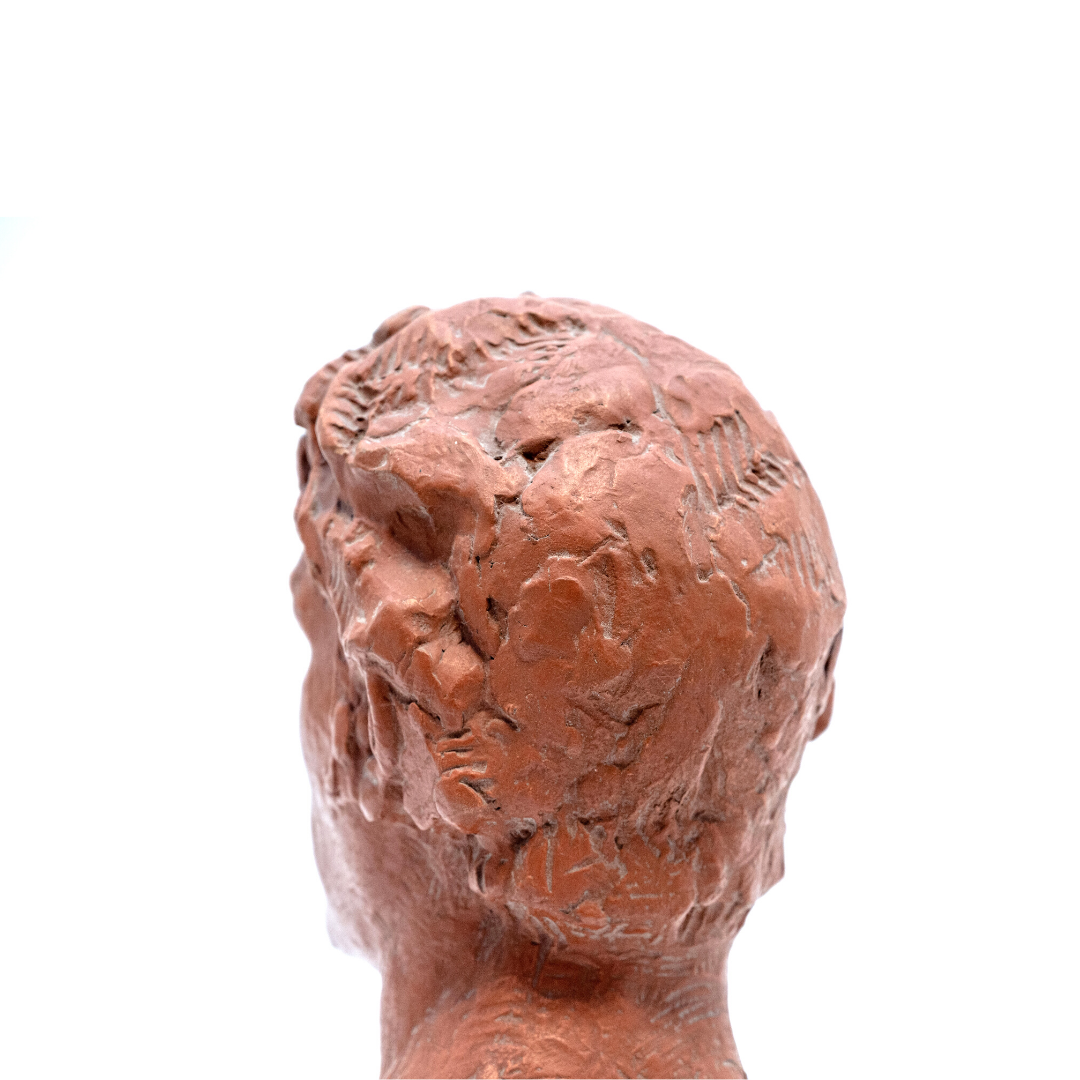 Bust of a man, terracotta print, Victor Demanet (1895-1964)