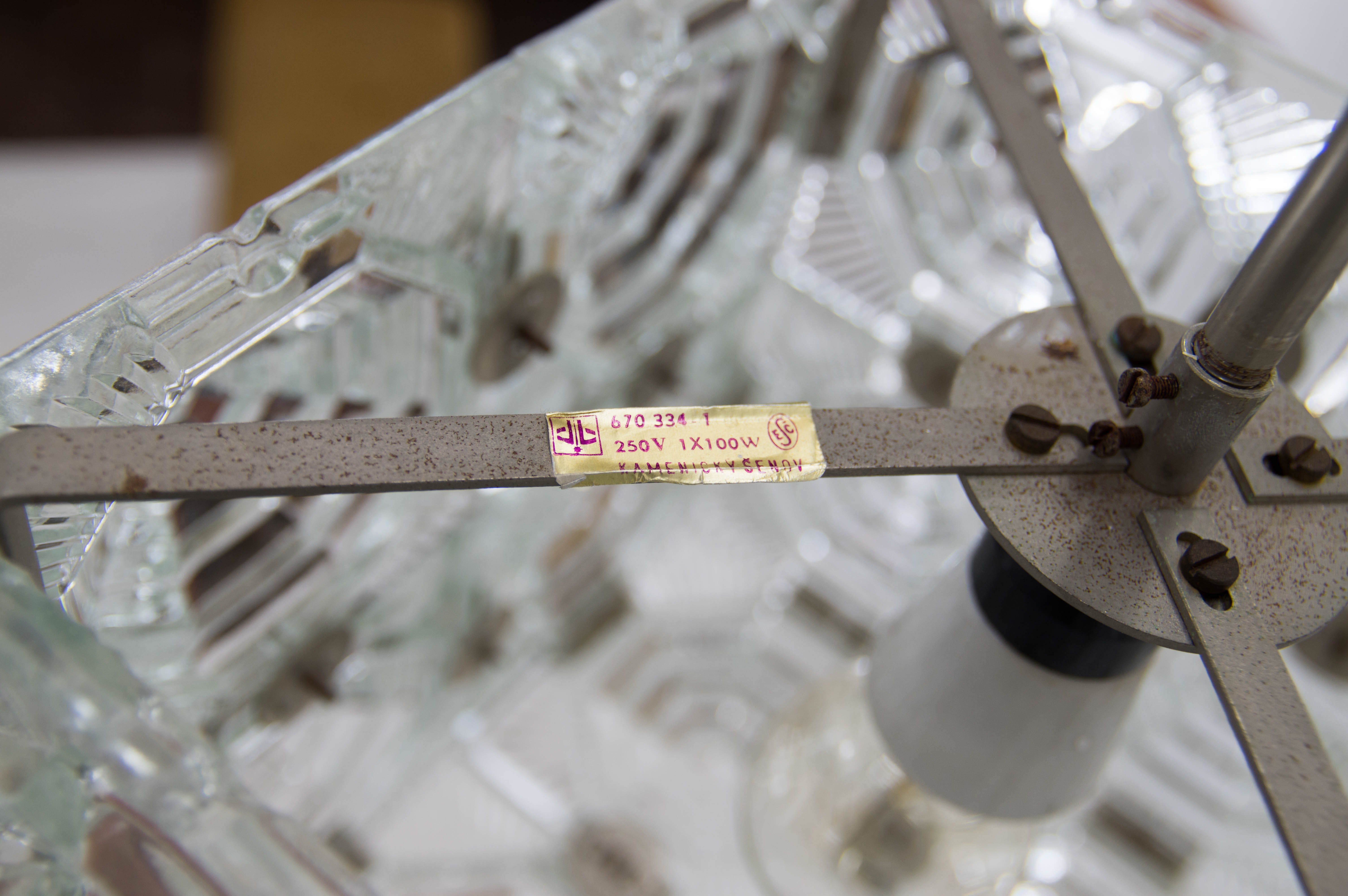 Set of Two Glass Pendant by Kamenicky Senov, 1960s