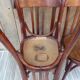 4 Mahieu bistro chairs in turned wood of the 30s