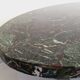 Vintage oval coffee table in stone and chromed metal from the 70s