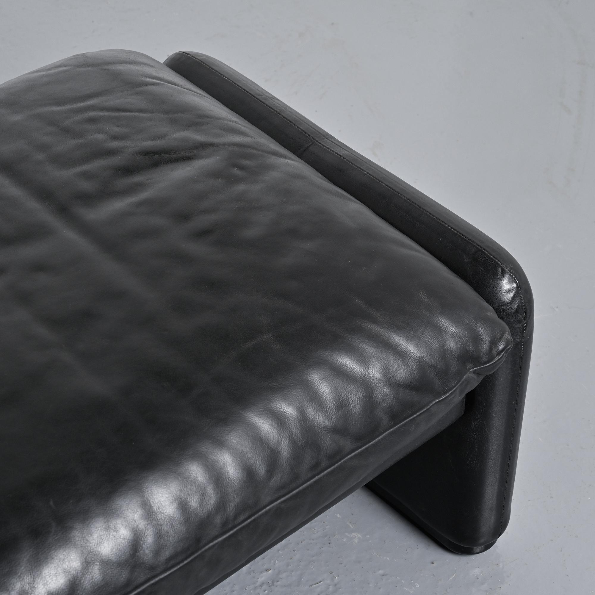 Pair of Maralunga ottomans, Vico Magistretti for Cassina, Italy, 1973