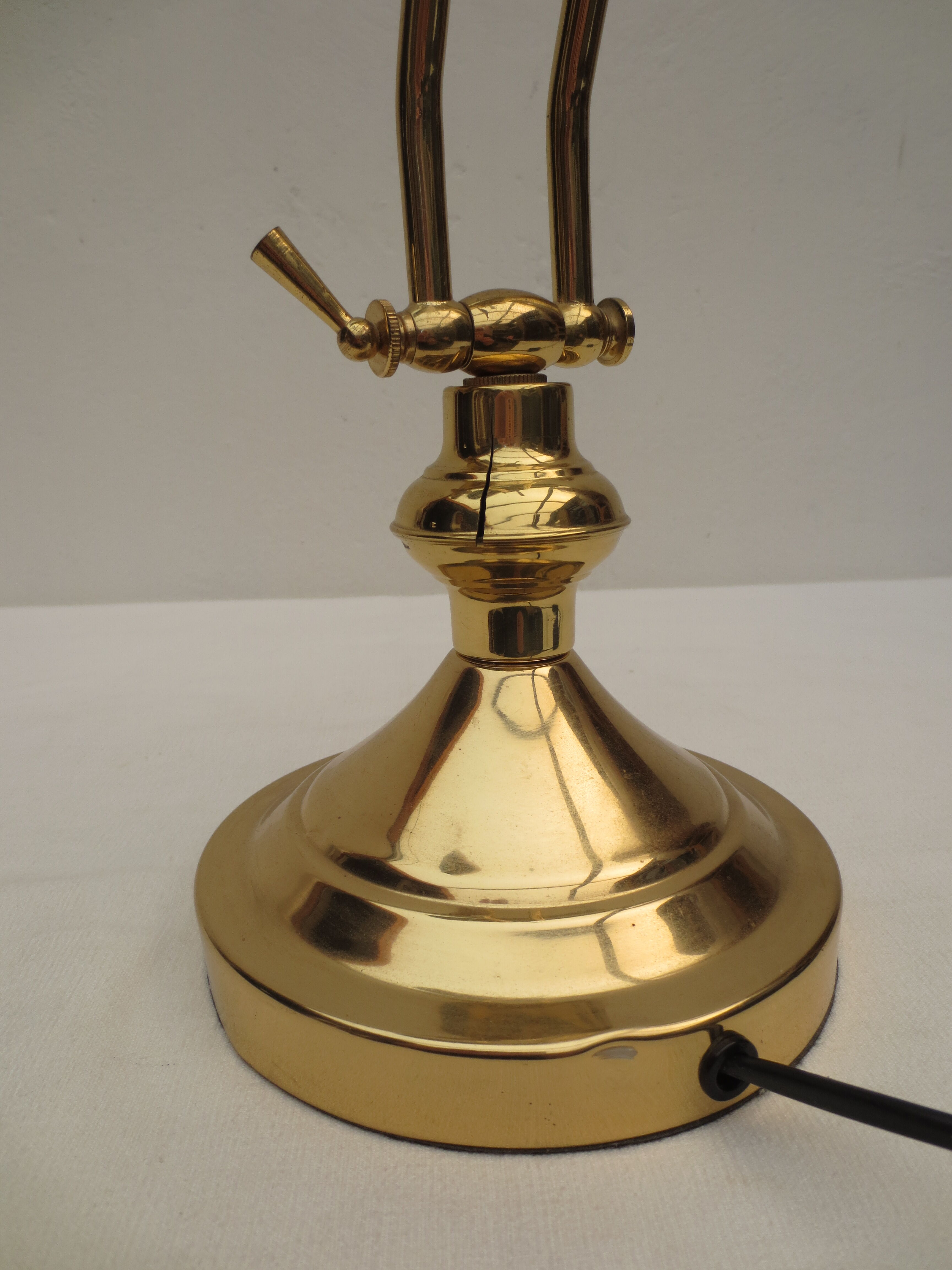 Brass desk lamp