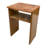 Table de chevet art déco ronce de noyer 1930