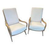 PAIRE DE FAUTEUILS VINTAGE