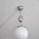 Suspension ''bistrot'' Monte et Baisse - Globe opaline blanche - 1940