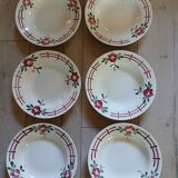10 Digoin and Sarreguemines soup plates