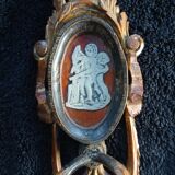 Ancienne appliques en bois médaillon italienne Firenze