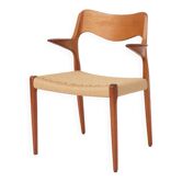 Niels O Moller Model 55 Armchair, Danish Teak Lounge Chair, Mid Century