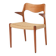 Fauteuil Niels O Moller Modèle 55, chaise longue en teck danois, milieu du siècle.