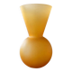 Vase vintage en pâte de verre orange