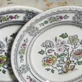Six English porcelain dessert plates WOOD & SONS Dorset service